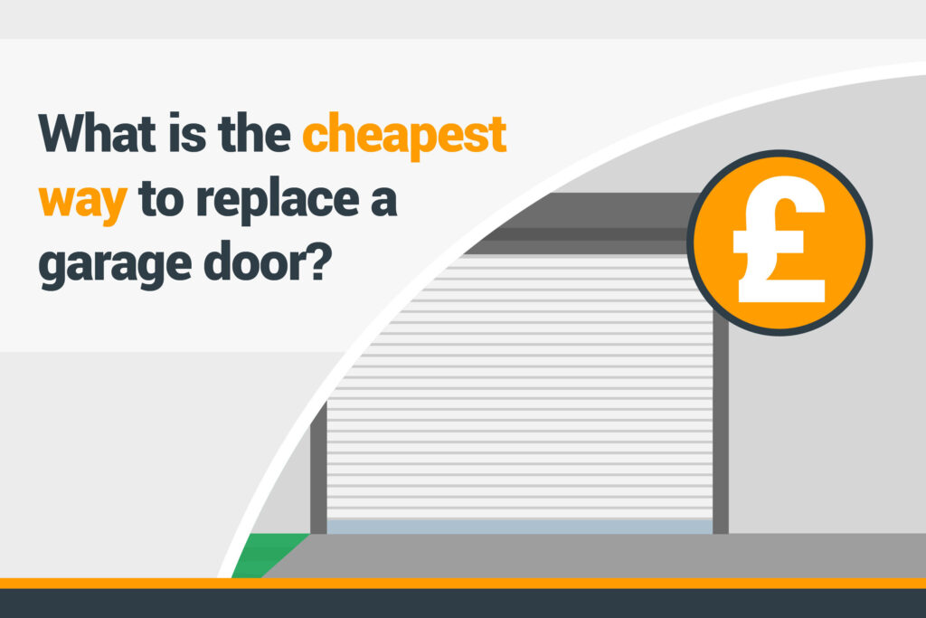 What is the cheapest way to replace a garage door?