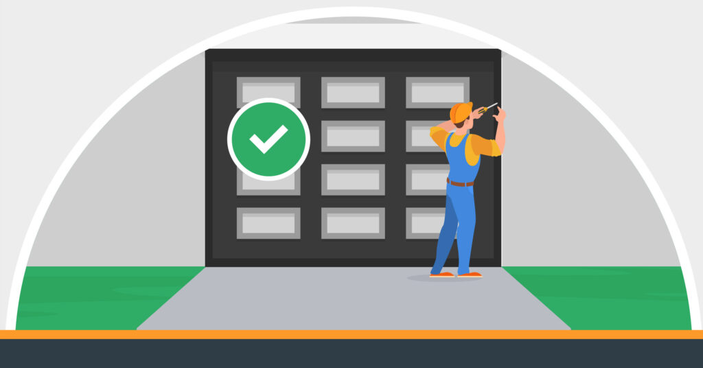 Graphic of Doormatic Installing A Garage Door